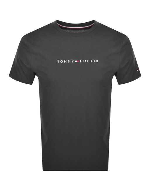 Tommy Hilfiger Black Logo T Shirt for men