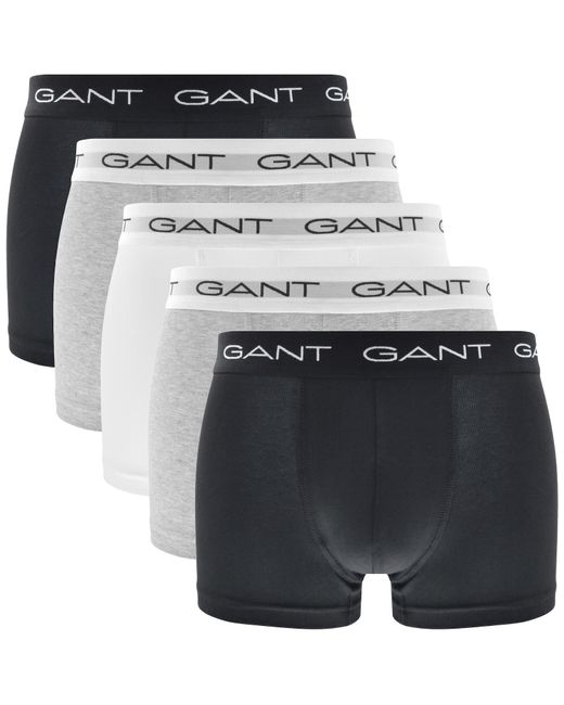 Gant Gray 5 Pack Basic Trunks for men