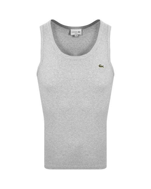 Lacoste Gray Slim Fit Vest for men