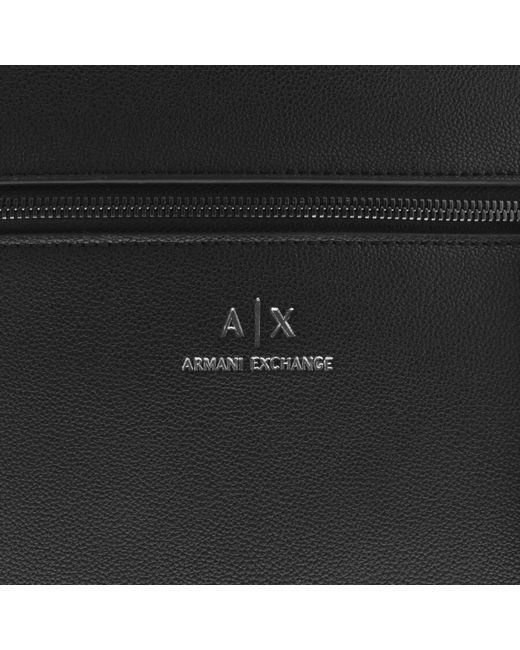 Armani Exchange Black Logo Backpack for men
