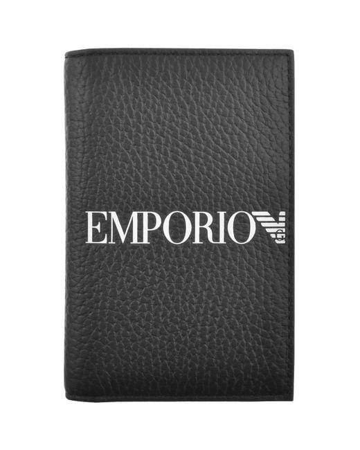 Armani Black Emporio Card Holder Gift Set for men