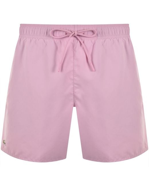 Lacoste Pink Core Essentials Swim Shorts for men