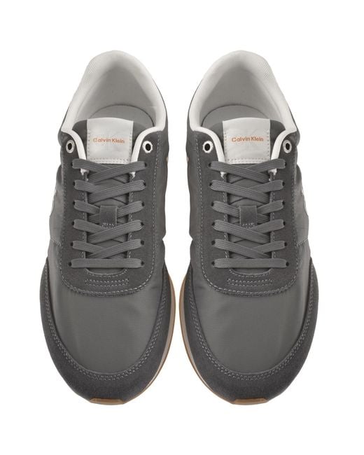 Calvin Klein Gray Runner Trainers for men