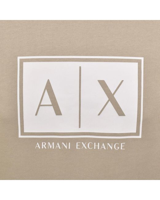 ARMANI EXCHANGE Gray Logo Hoodie for men