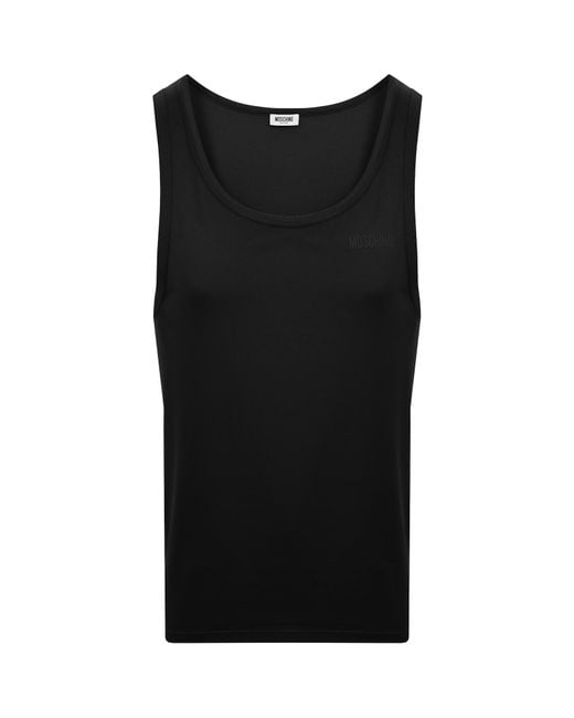 Moschino Black 2 Pack Vests for men