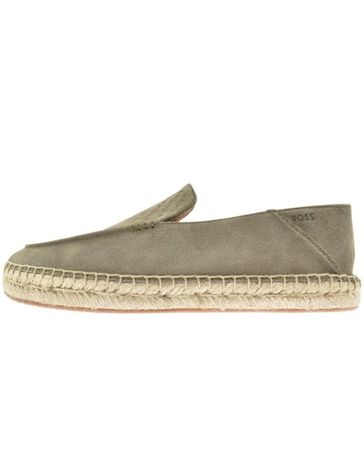 BOSS BUSINESS Natural Boss Madeira Slip On Shoes Open for men
