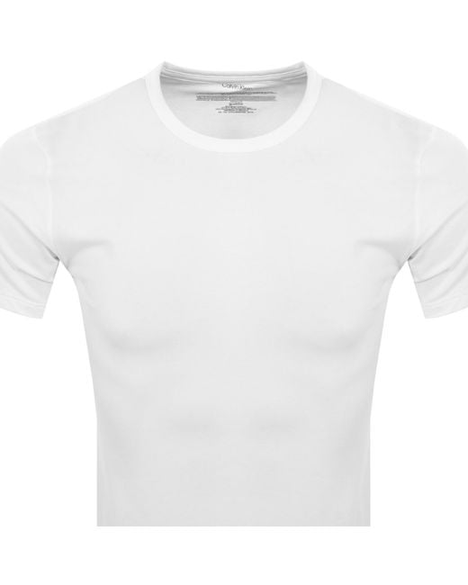Calvin Klein White 3 Pack T Shirts for men