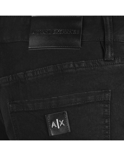ARMANI EXCHANGE J14 Skinny Fit Jeans in Black for Men Lyst