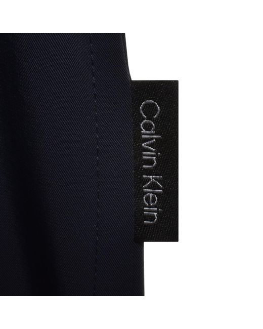 Calvin Klein Blue Nylon Overshirt Jacket for men
