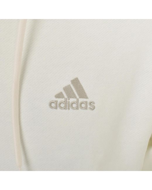 Adidas Originals White Adidas Sportswear Full Zip Hoodie for men