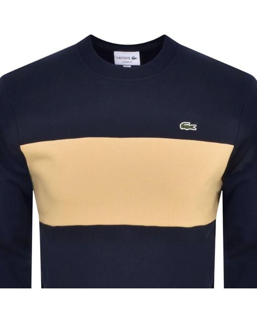 Lacoste Blue Colour Block Sweatshirt for men