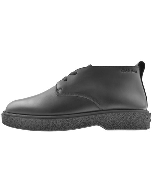 Calvin Klein Black Desert Boots Triple for men
