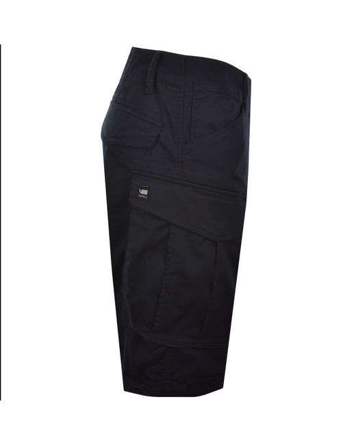 G-Star Blue Raw Rovic Loose Shorts for men