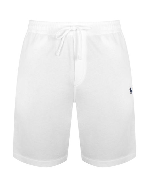 Ralph Lauren White Jersey Shorts for men