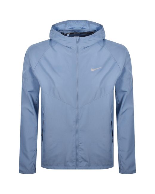 Nike Blue Running Repel Miler Jacket for men