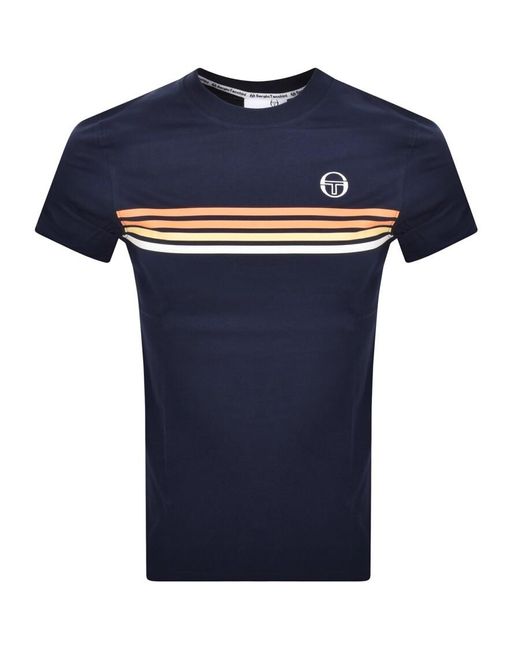 Sergio Tacchini Blue New Melfi T Shirt for men