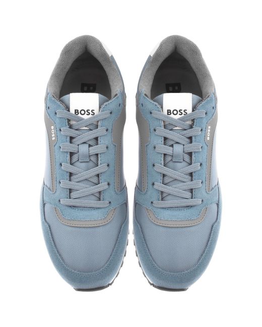 BOSS BUSINESS Blue Boss Parkour L Runner Trainers for men