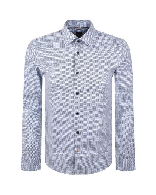BOSS BUSINESS Blue Boss C Hal Kent Casual Fit Shirt Light for men