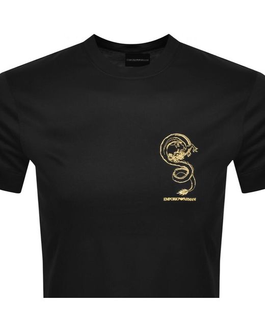 Armani Black Emporio Lounge T Shirt for men