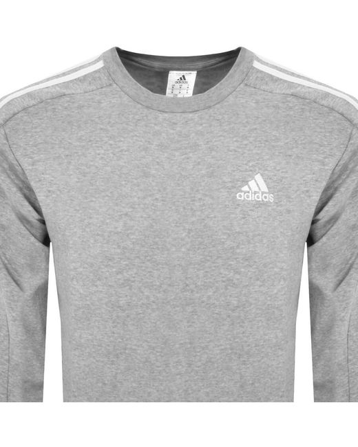 Adidas Originals Gray Adidas Essentials Sweatshirt for men