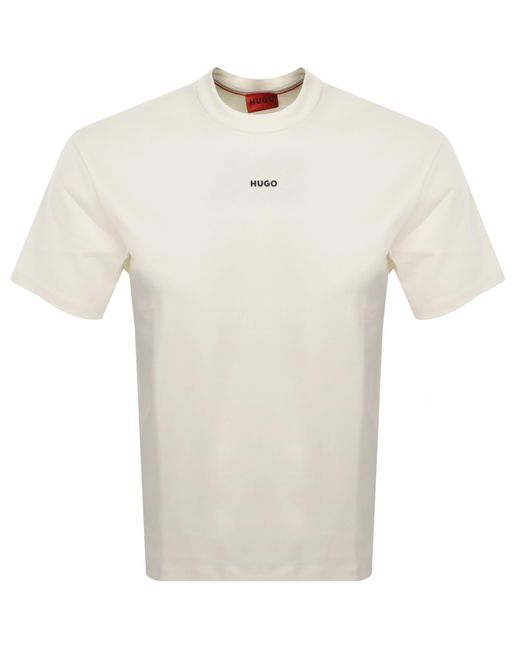 HUGO White Dapolino T Shirt Off for men