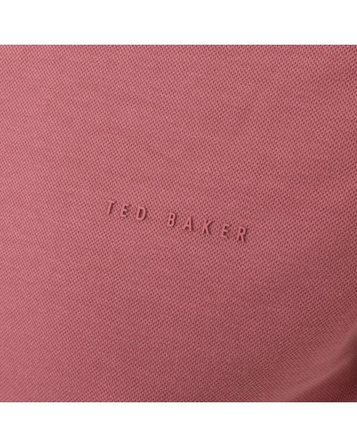 Ted Baker Pink Karty Polo T Shirt for men