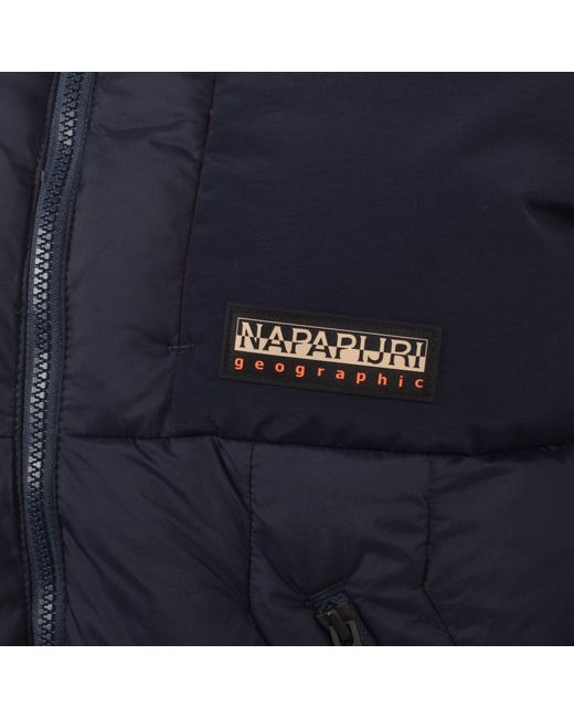 Napapijri Blue A Moesa Puffer Jacket for men