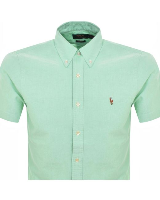 Ralph Lauren Green Short Sleeve Shirt for men