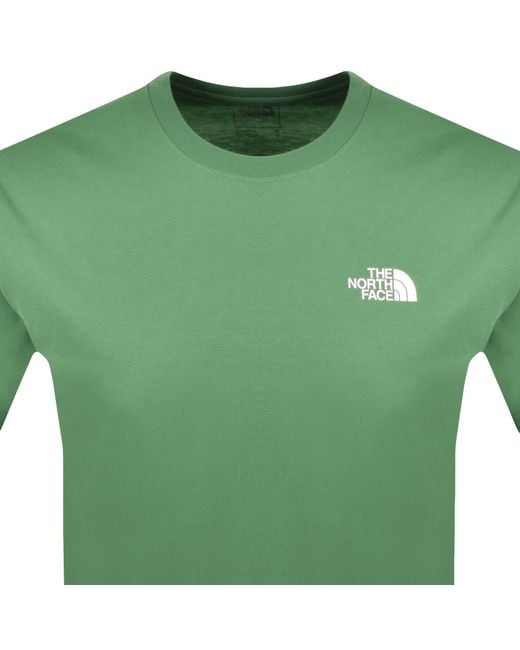 The North Face Green Evolution Box T Shirt for men