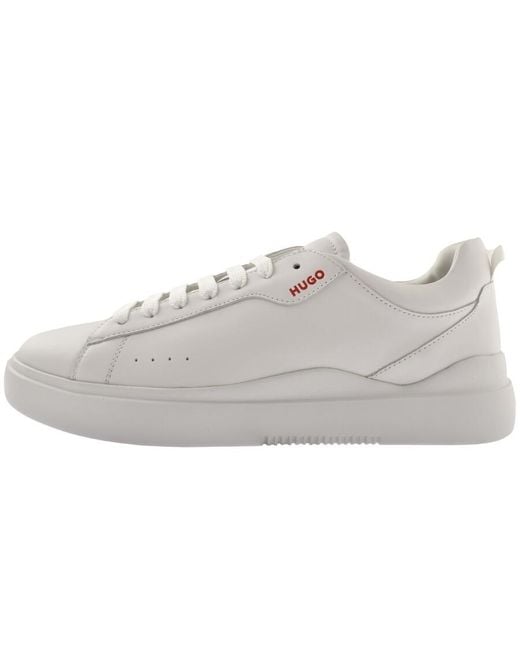 HUGO White Blake Tennis Trainers for men