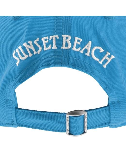 DSquared² Blue Patch Baseball Cap for men