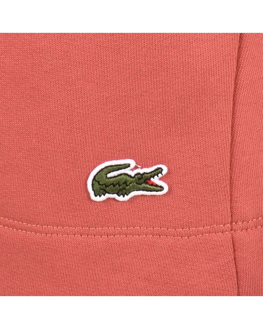 Lacoste Red Jersey Shorts for men