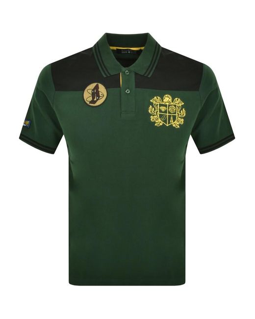 BBCICECREAM Green Short Sleeve Polo for men