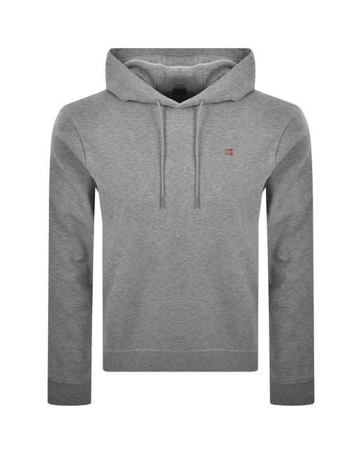Napapijri Gray Balis Hoodie for men
