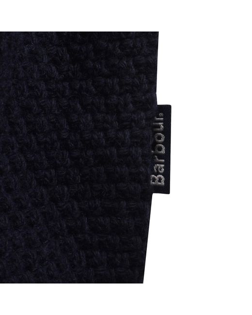 Barbour Blue Casey Cable Knit Jumper for men