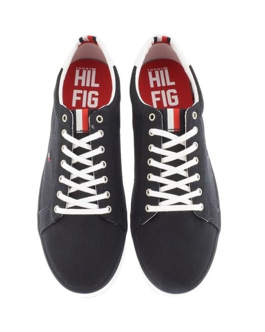 Tommy Hilfiger Blue Essential Logo Trainers for men