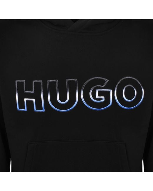 HUGO Black Nogudi Hoodie for men