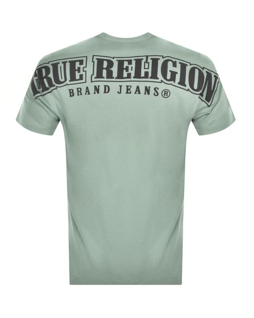 True Religion Green Logo T Shirt for men