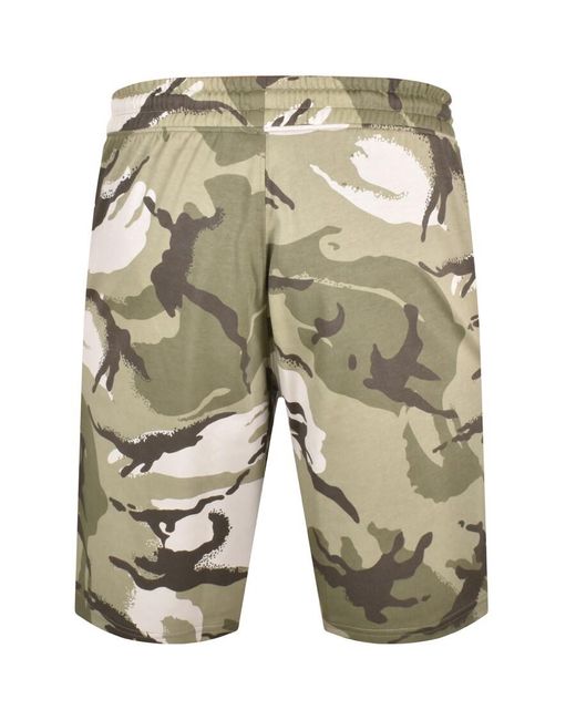 Adidas Originals Green Adidas Camouflage Shorts for men