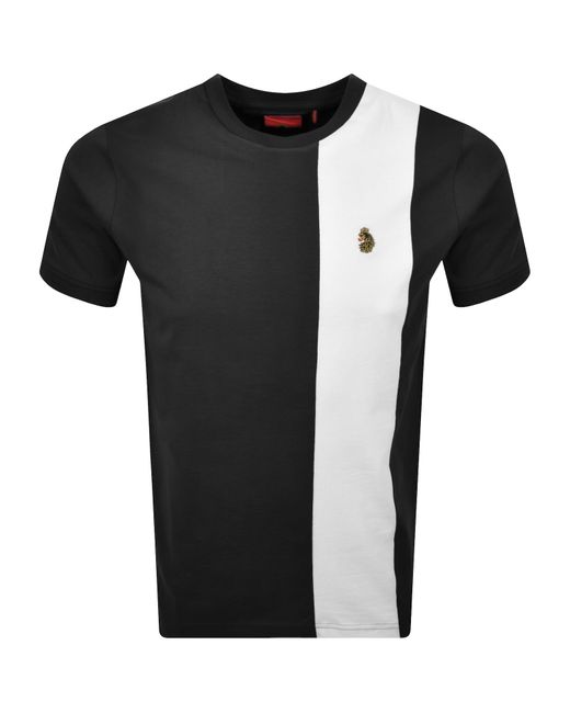 Luke 1977 Black Mill Stripe T Shirt for men