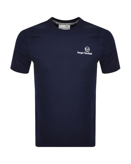 Sergio Tacchini Blue Felton T Shirt for men