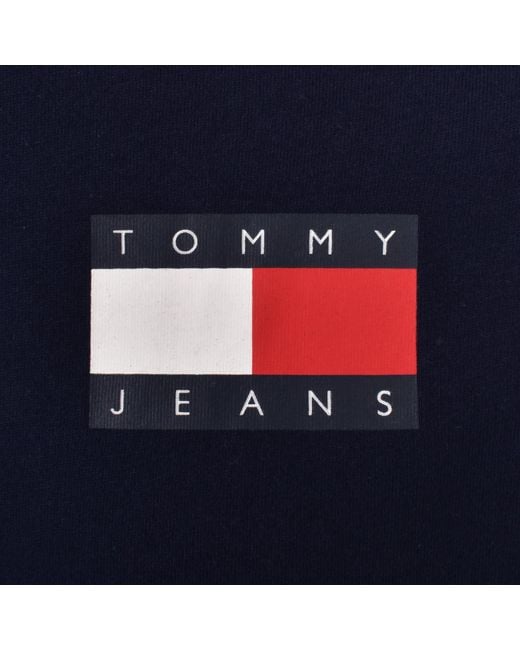 Tommy Hilfiger Blue Essential Flag Logo T Shirt for men