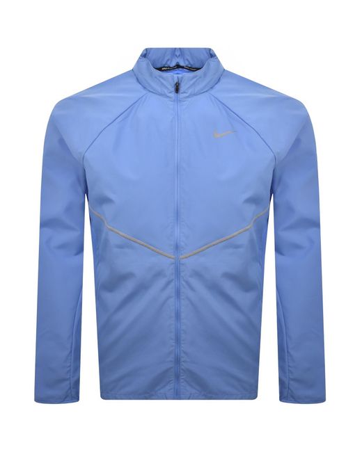 Nike Blue Running Miler Repel Jacket for men