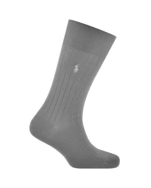 Ralph Lauren Gray 3 Pack Socks for men