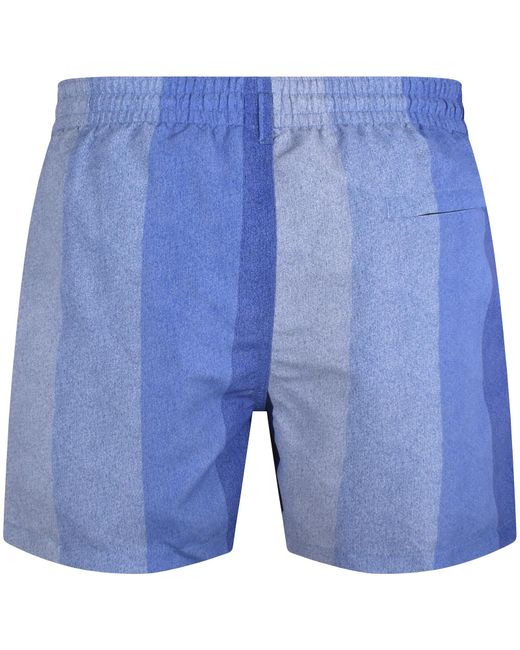 Paul Smith Blue Big Stripe Swim Shorts for men
