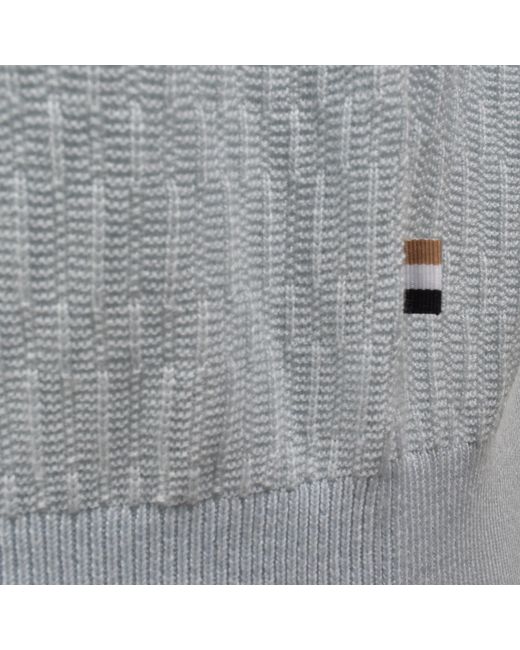 BOSS BUSINESS Blue Boss Lurazio Knit Polo Light for men