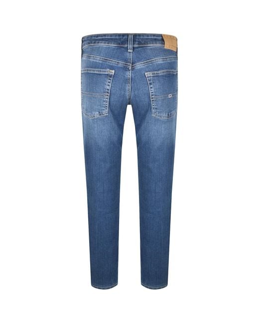 Tommy Hilfiger Blue Slim Scanton Jeans Mid Wash for men