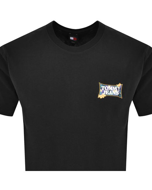 Tommy Hilfiger Black Flower Power T Shirt for men