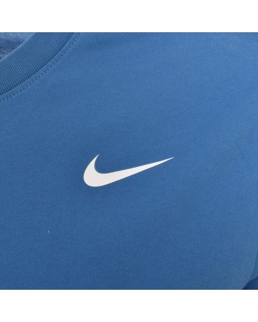 Nike Blue Training Dri Fit Logo T Shirt for men