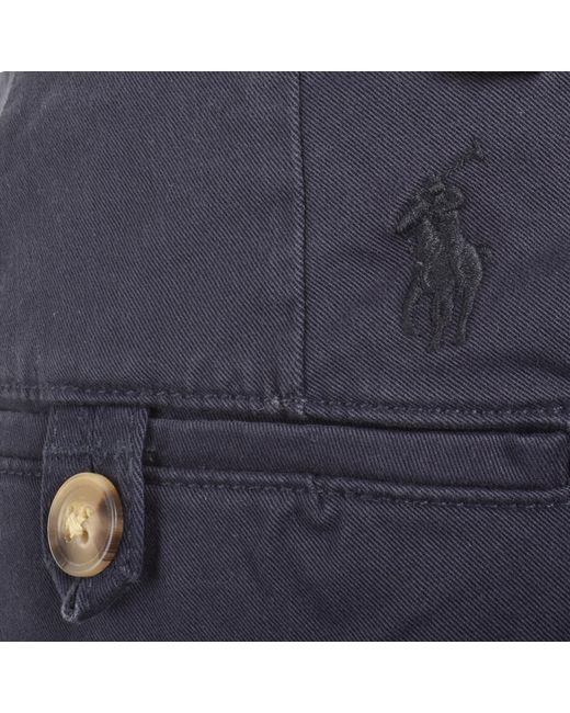 Ralph Lauren Blue Bedford Shorts for men